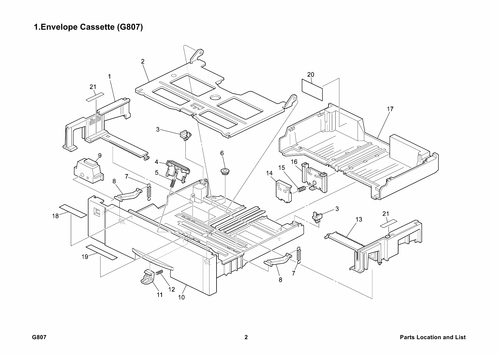 RICOH Options G807 ENVELOPE-FEEDER-TYPE-610 Parts Catalog PDF download-2 RICOH Options G807 ENVELOPE-FEEDER-TYPE-610 Parts Catalog PDF download-2